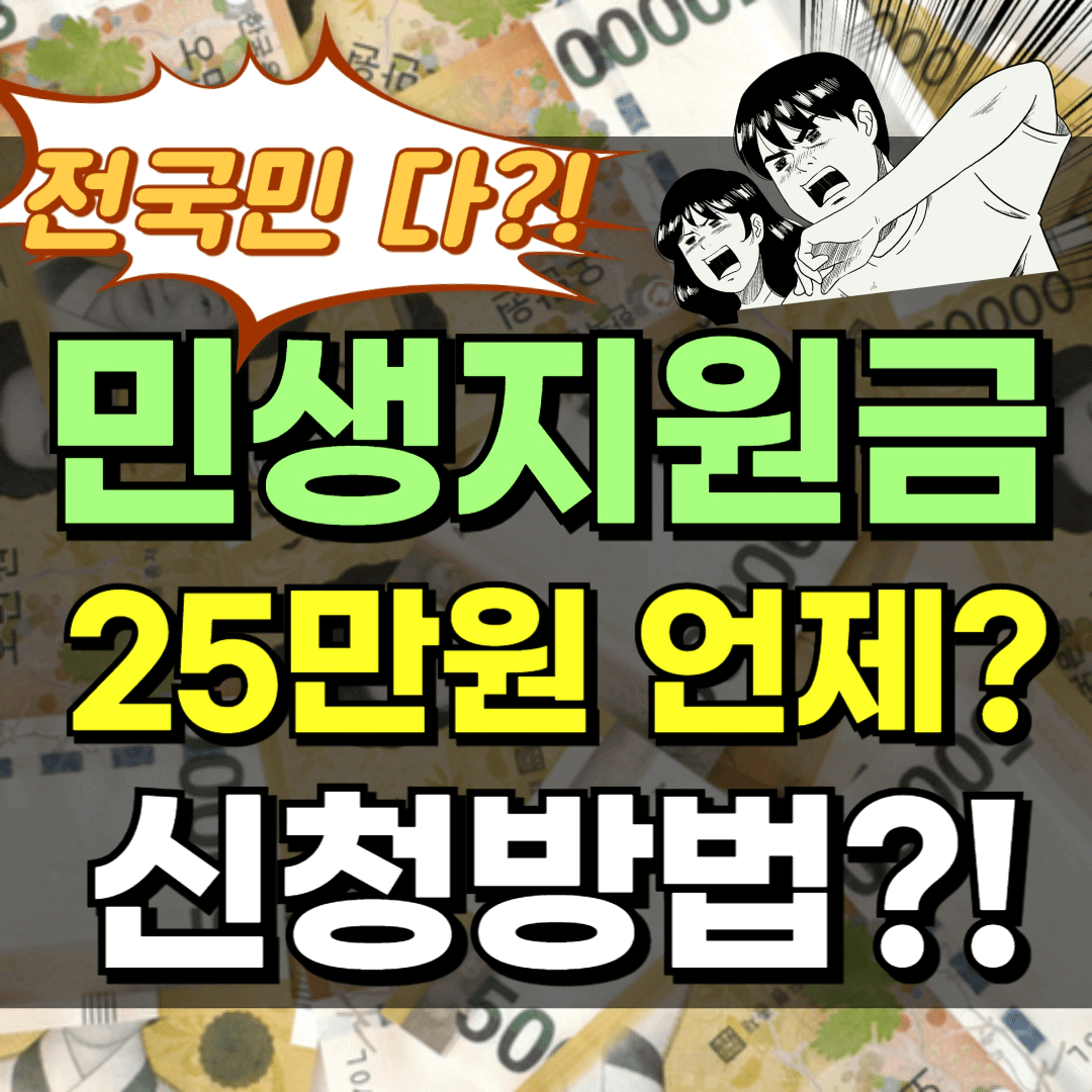 2024년 민생회복지원금 완벽 가이드: 신청부터 사용처까지