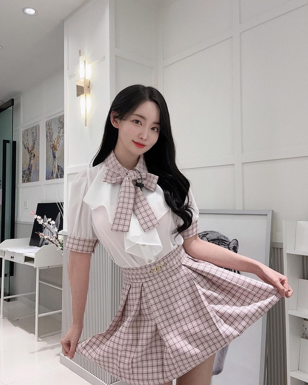 교복 패션? 곽민선 게임 아나운서