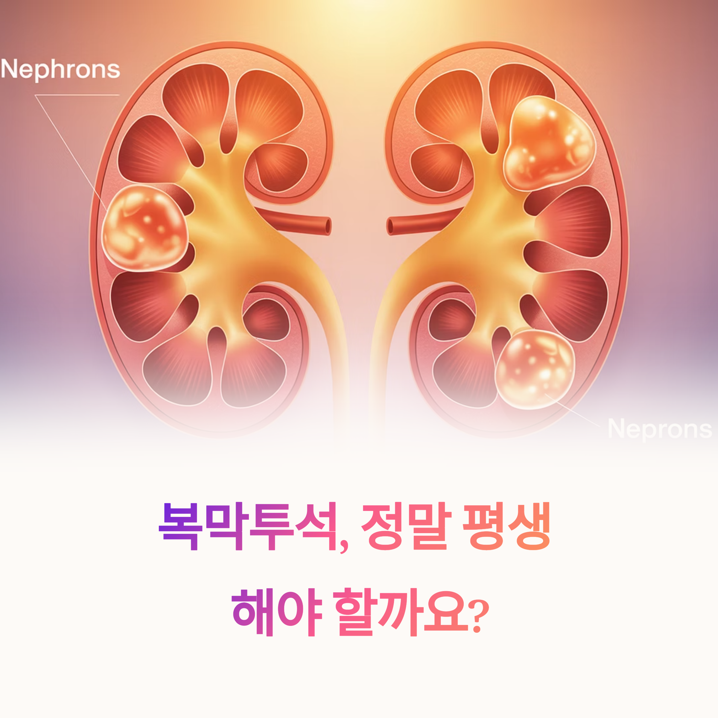 복막투석은 평생 해야 하나요? 중단 가능한 조건과 예외 상황 총정리
