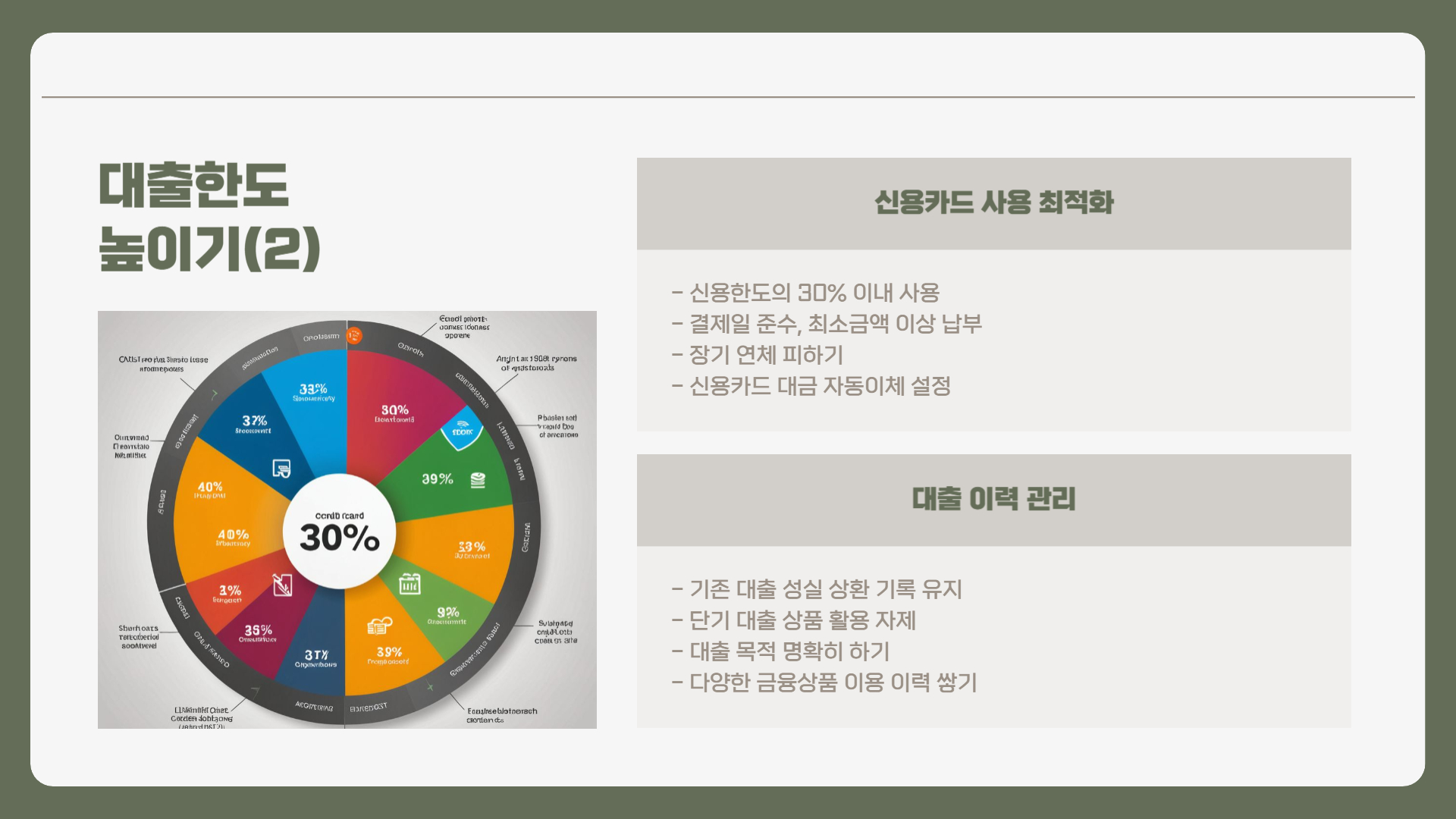 대출 한도 실전 팁