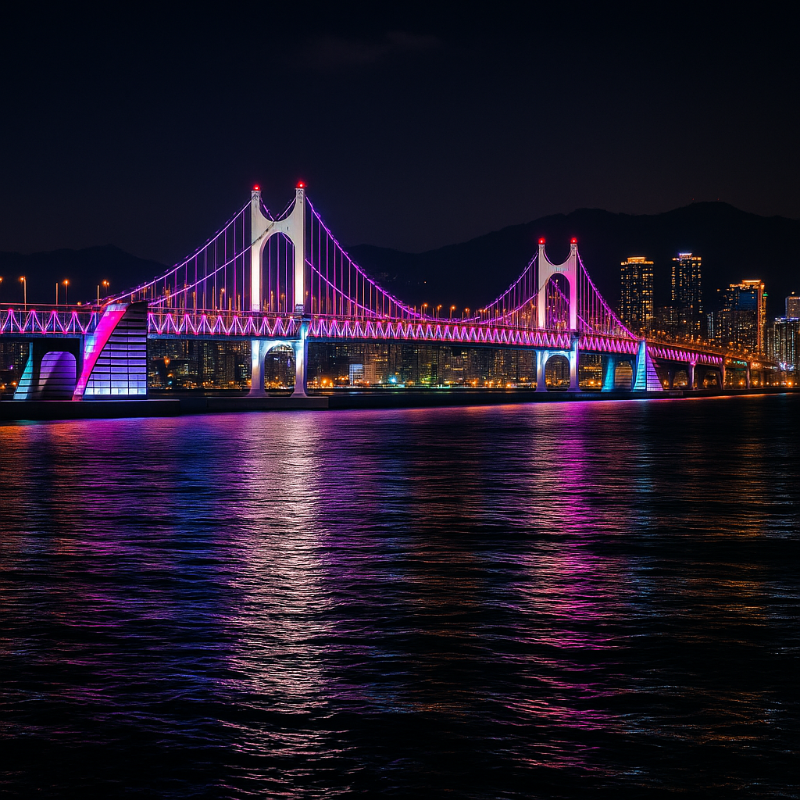 부산 광안대교 야경