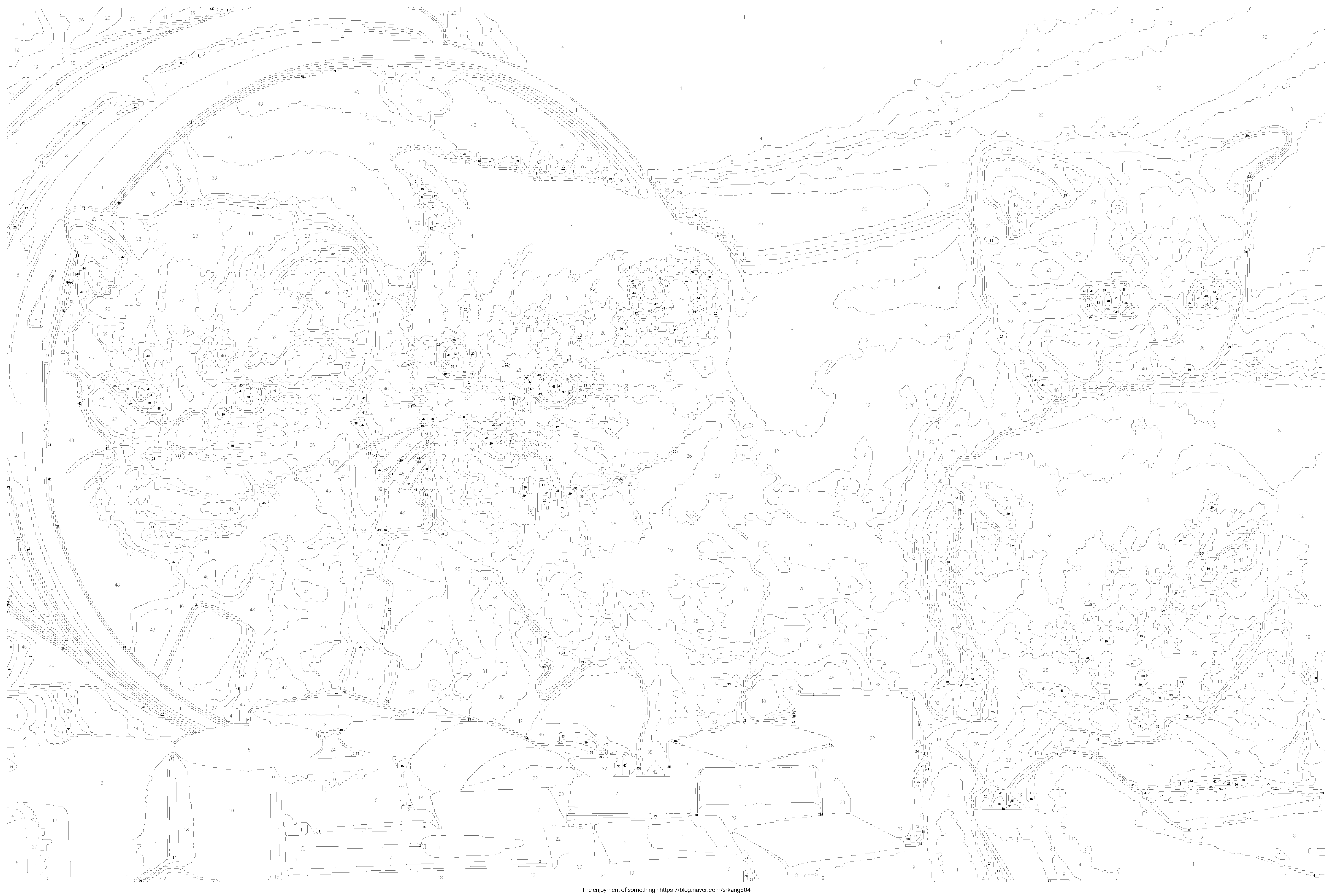 Number Coloring Template (PBN)