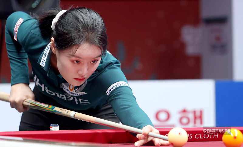 PBA팀리그 소속으로 출전하고 있는 김보미 당구선수