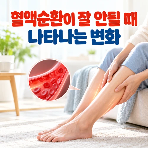혈액순환이 잘 안될 때 나타나는 변화