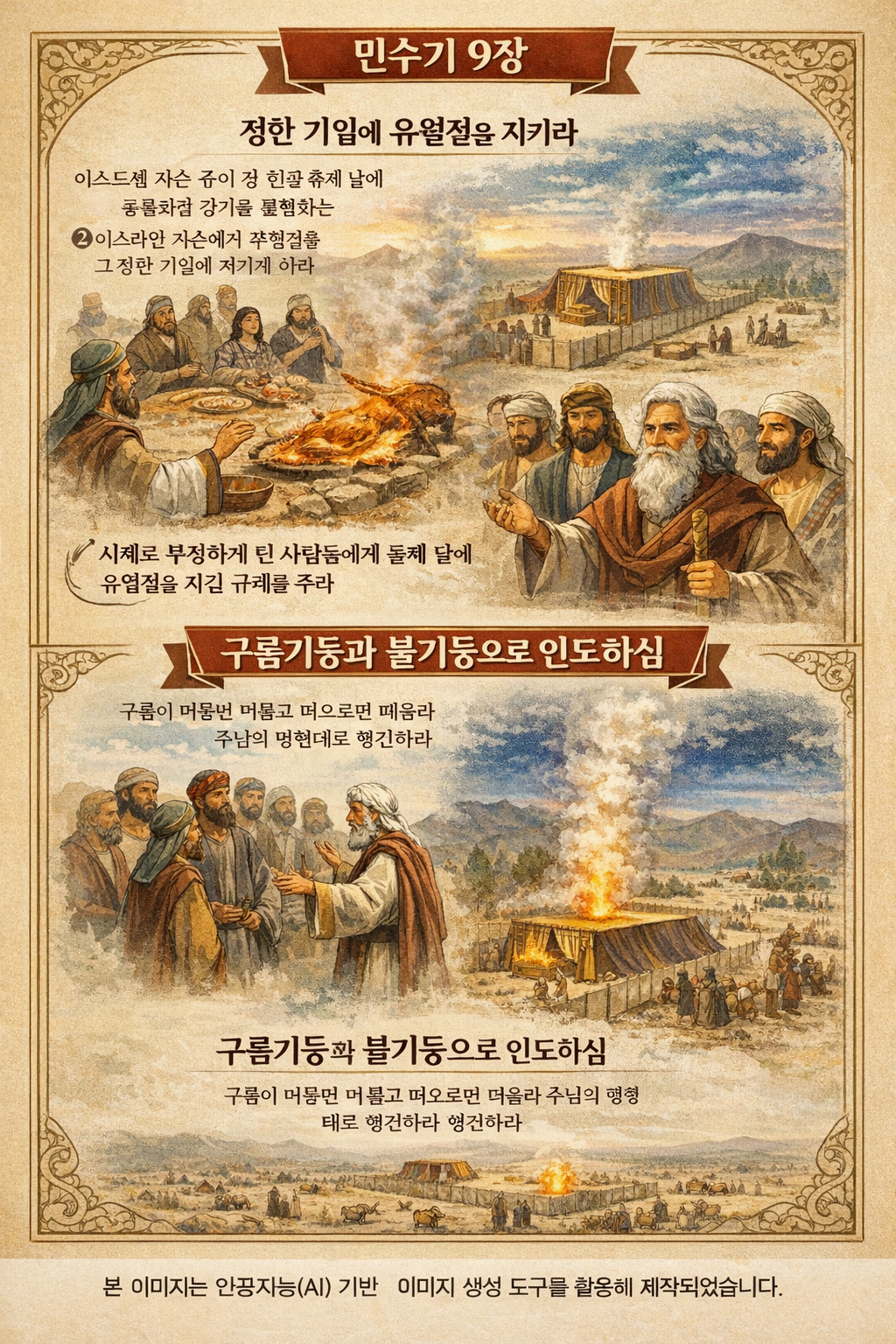 day 31. 민수기 9:1-14장 , 민수기 1-2장