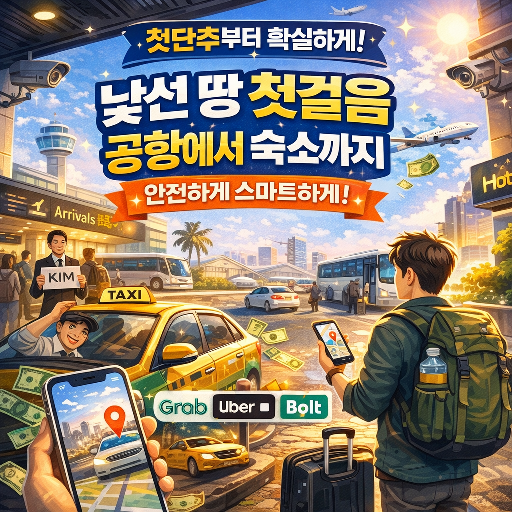 낯선 땅 첫걸음, 공항에서 숙소까지 안전하고 똑소리 나게 이동하는 비법