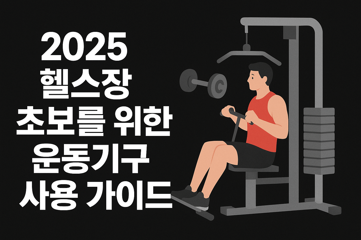 2025 헬스장 초보를 위한 운동기구 사용 가이드