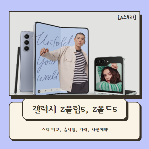 갤럭시Z플립5,Z폴드5