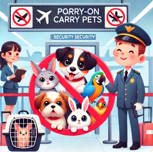 항공기 반려동물 반입 관련 이미지