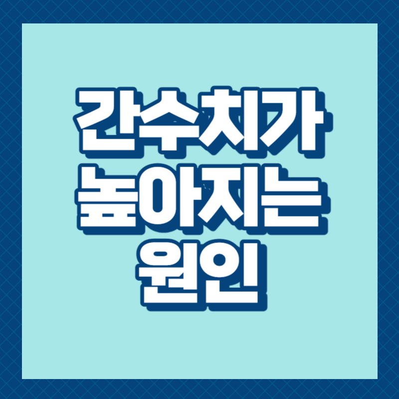 간수치가 높아지는 원인