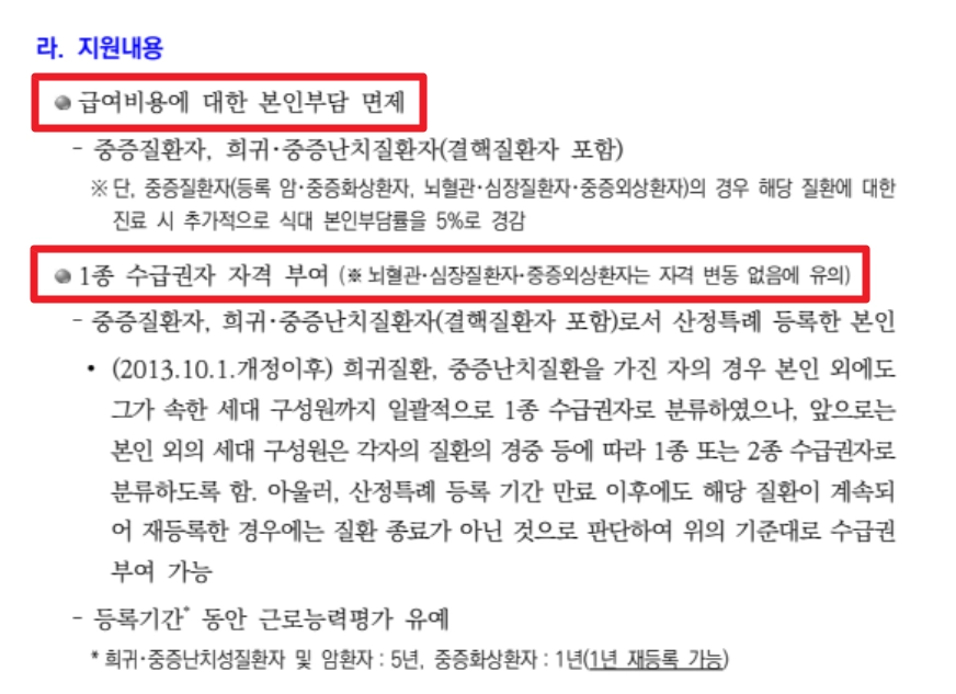 의료급여 중증질환_희귀질환_의료비지원