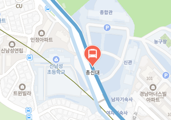 총신대에서 인천공항 리무진 공항버스(6019번) 지도 위치