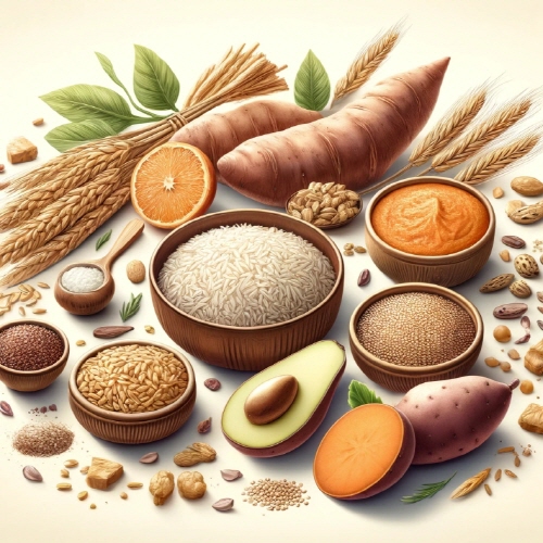 쌀-고구마-퀴노아-등-밀가루-음식-대체-식품-사진