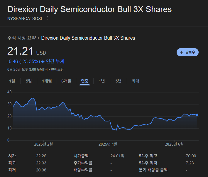 전문가도 놀란 서학개미들의 1조원 베팅, SOXL 투자 실패담과 교훈 7가지