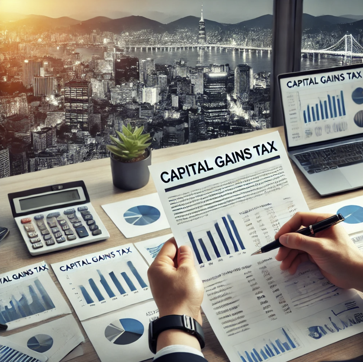 양도소득세에 대한 문서를 검토 중