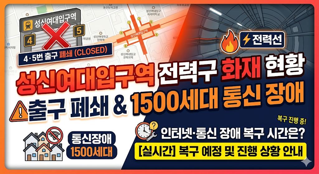 성신여대입구역 전력구 화재