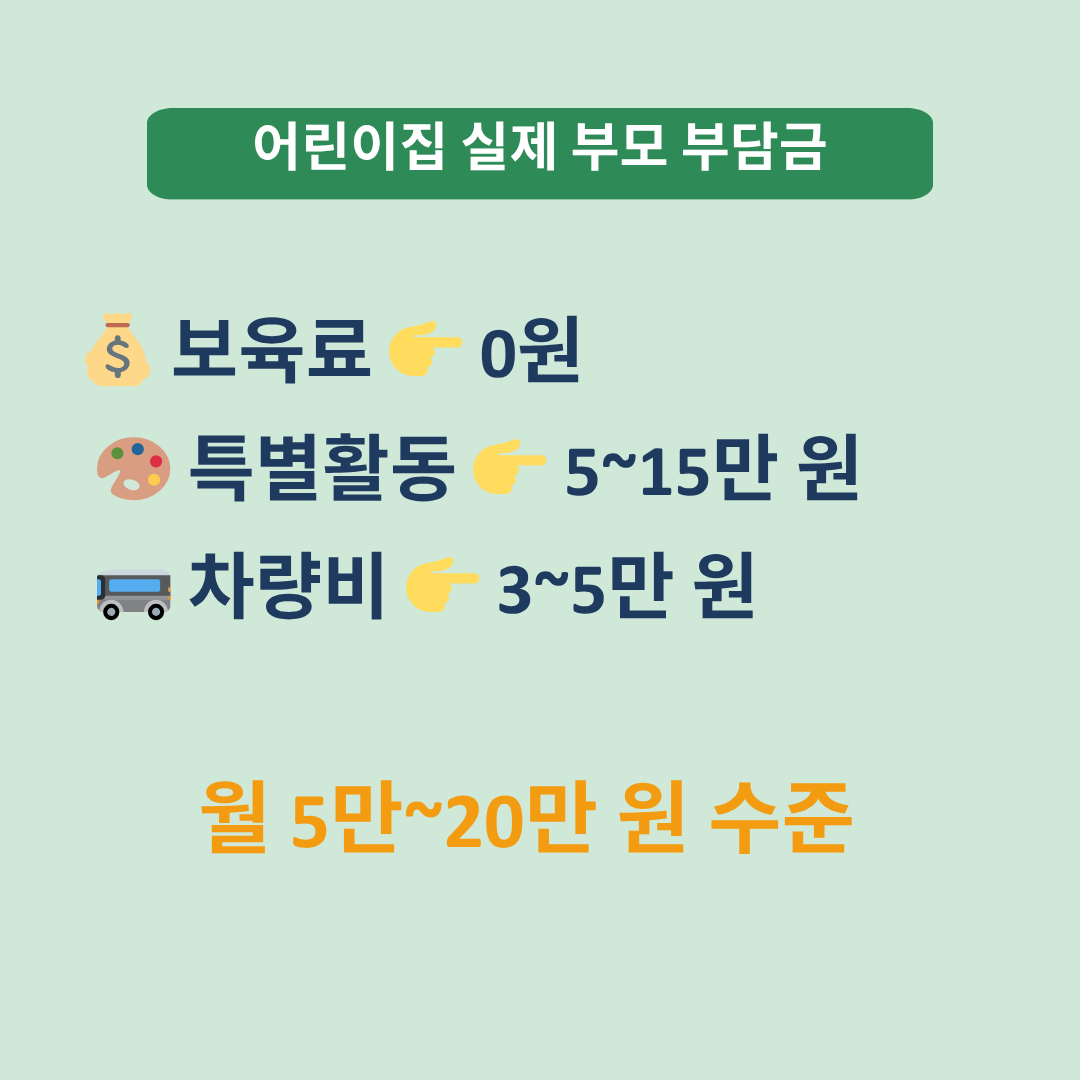 어린이집 부모부담금