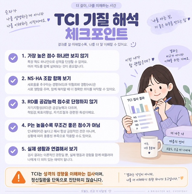 TCI 기질 4가지 총정리｜NS&middot;HA&middot;RD&middot;P 쉽게 이해하기