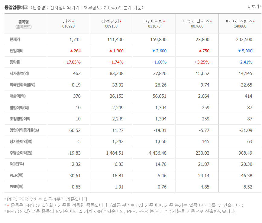 이재명 테마주 카스