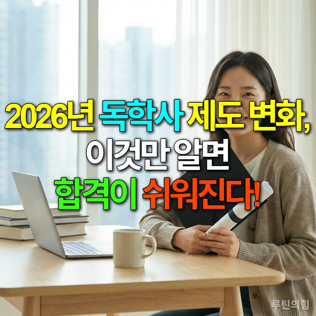 2026년 독학사 제도 변화를 통해 학위를 취득하고 만족스러워하는 한국인 여성