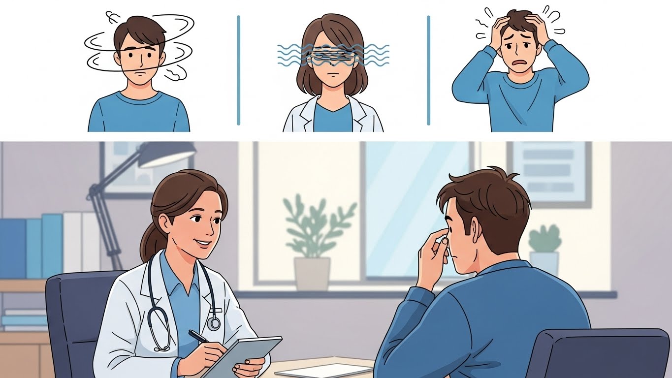 어지러울 때 병원 가야 하는 기준 설명 이미지