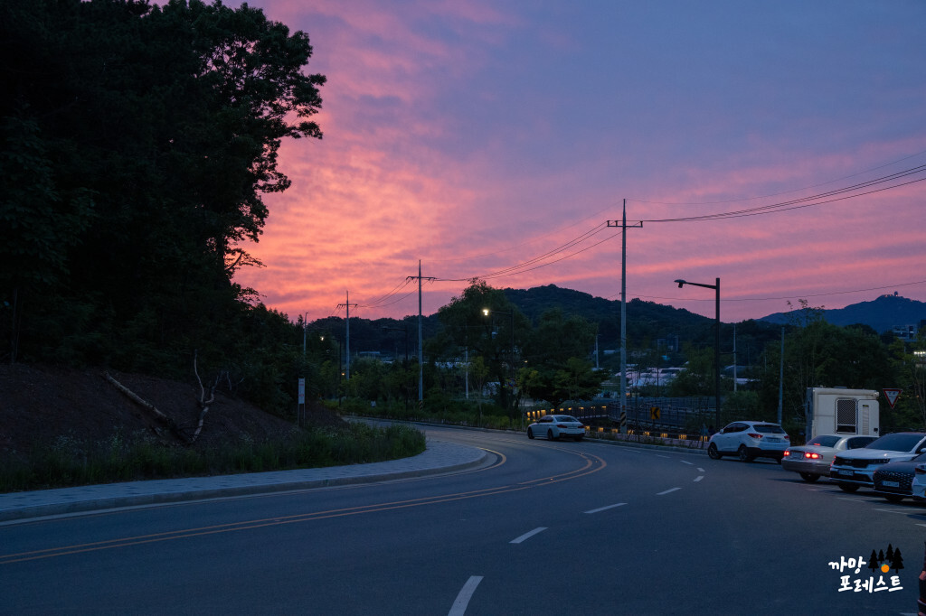 왕송호수 공원 일몰