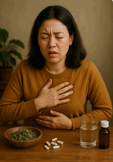 약초 섭취 시 나타나는 부작용