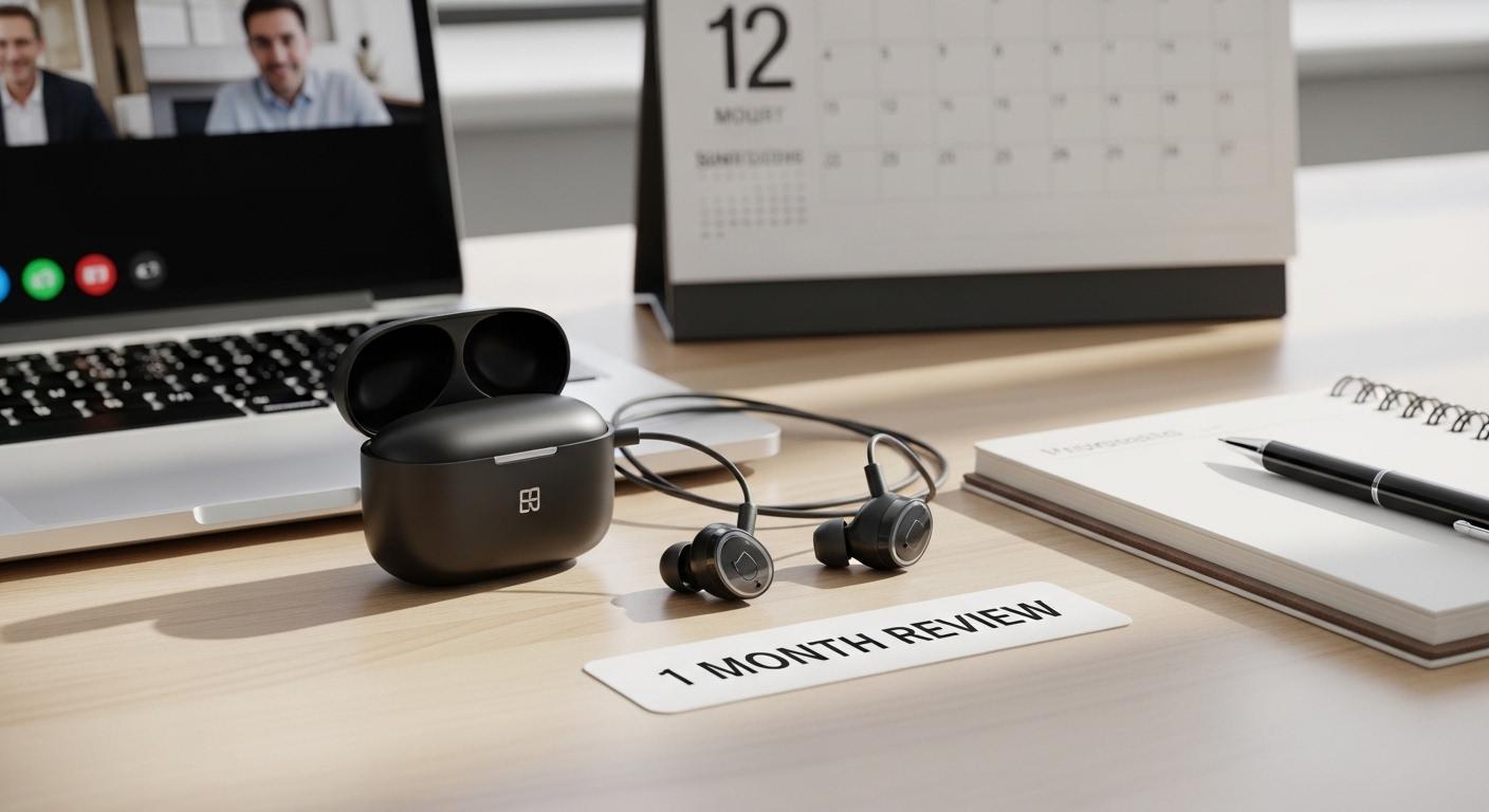 회의 품질 이어폰 1달 사용 후기