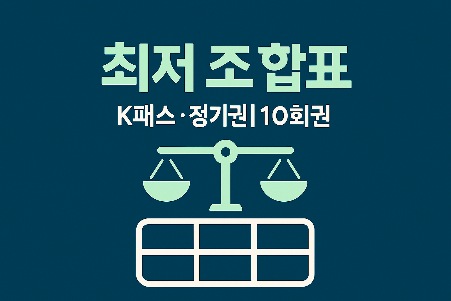K-패스·정기권·10회권 비교 인포그래픽