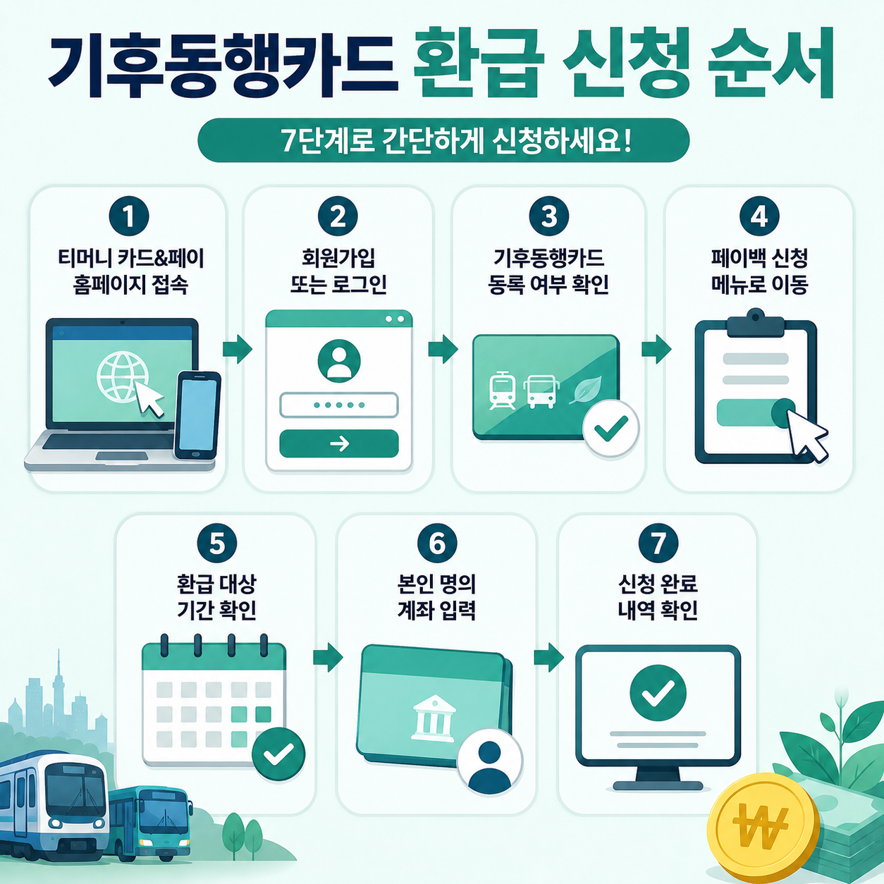 티머니 환급 신청 순서