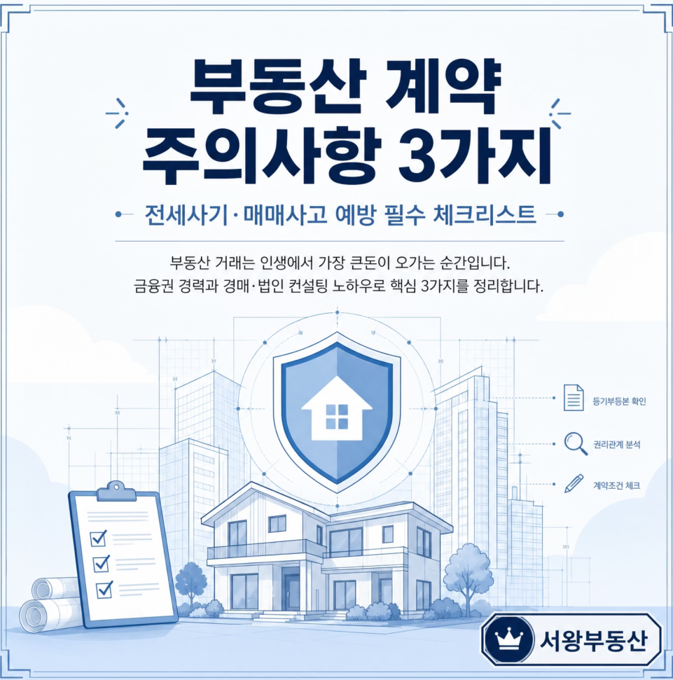 부동산계약시 주의점