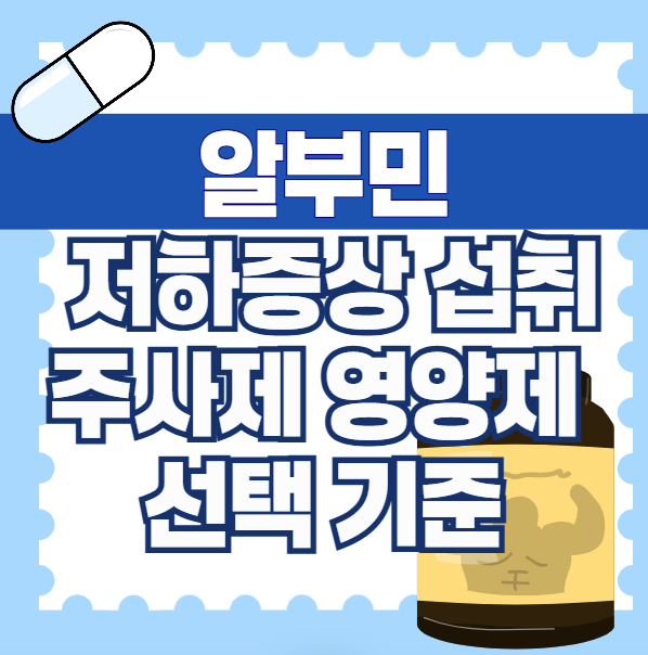 알부민-저하-증상-섭취-주사제-영양제-선택-기준