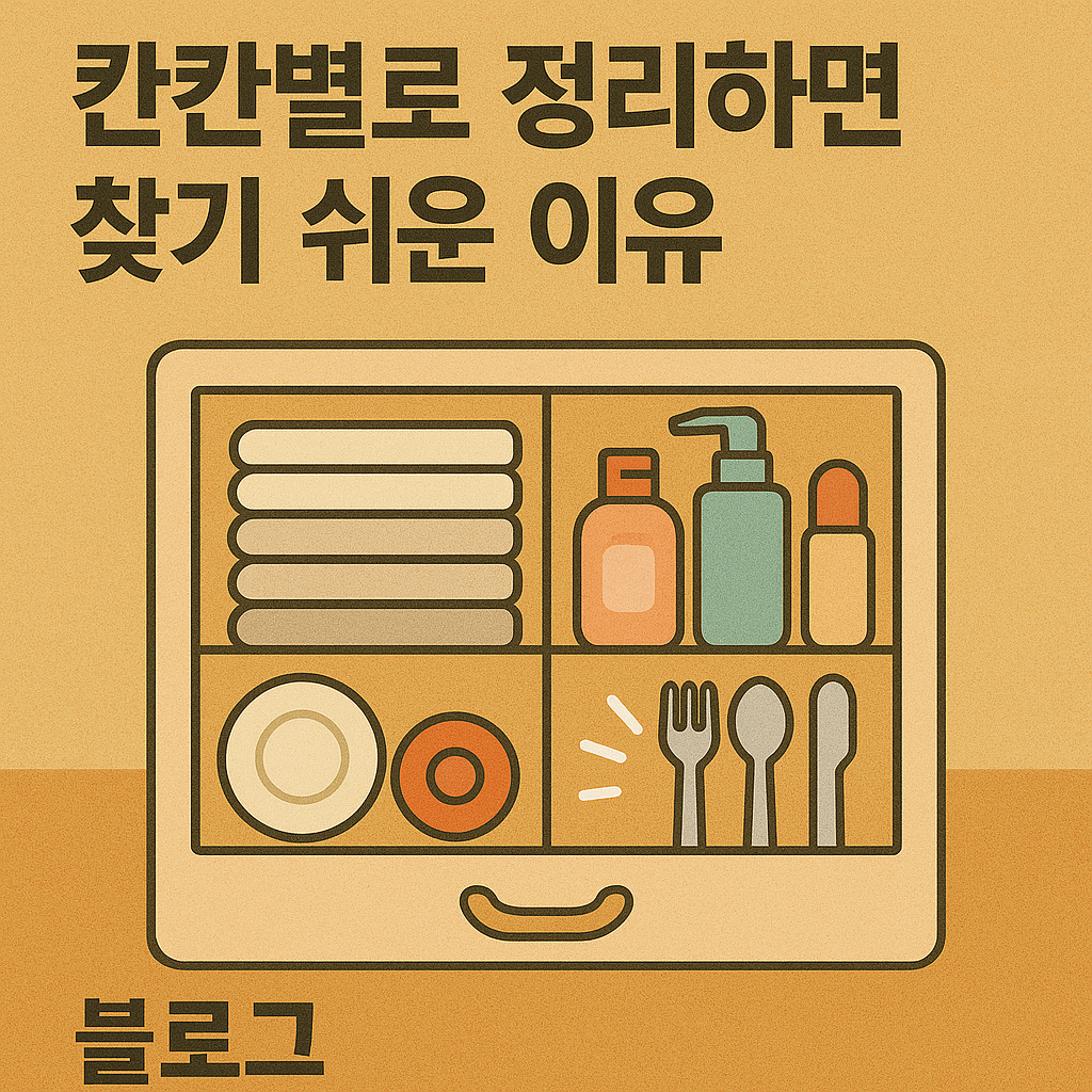 칸칸별로 정리하면 찾기 쉬운 이유