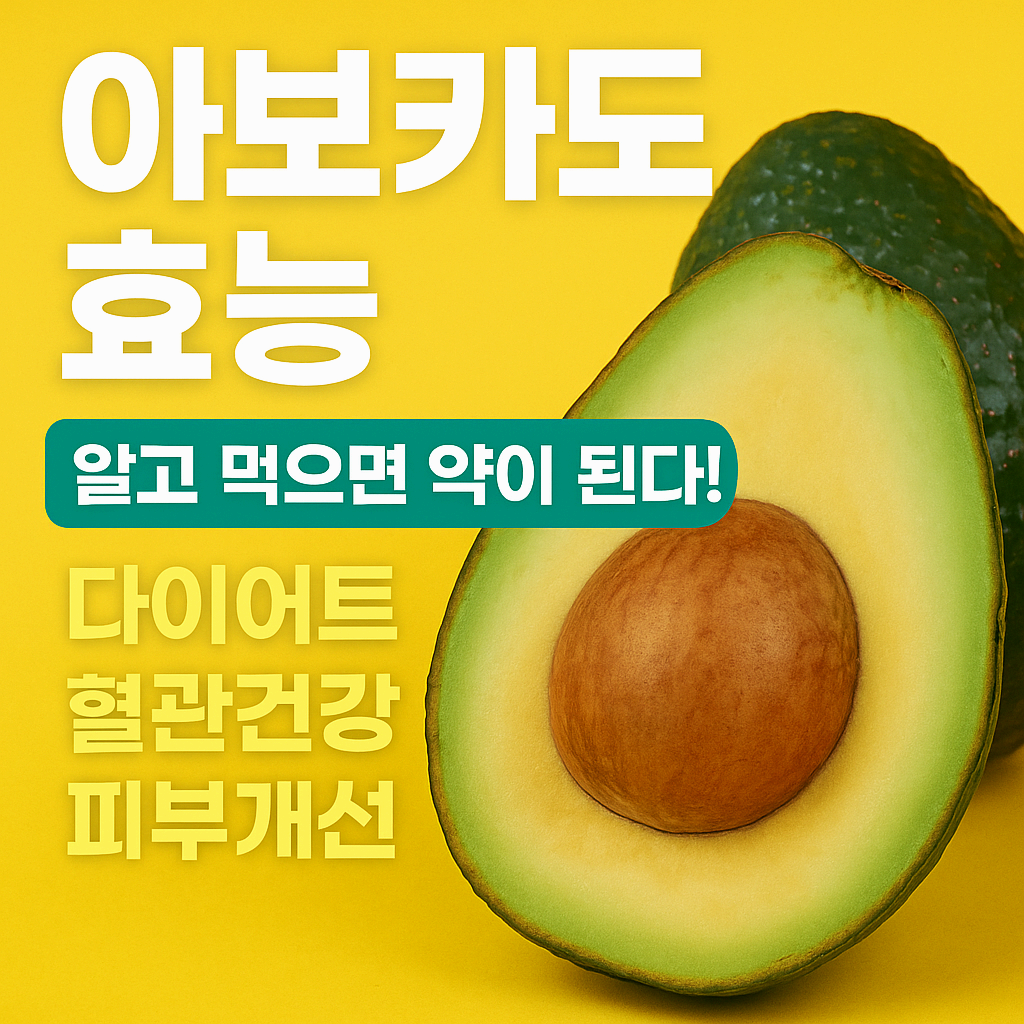 🥑아보카도 효능, 알고 먹으면 약이 되는 천연 슈퍼푸드 (다이어트/혈관건강/피부개선까지!)