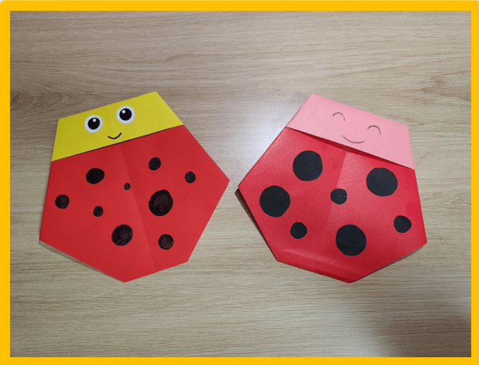 혼자서도 쉬운 무당벌레 색종이접기