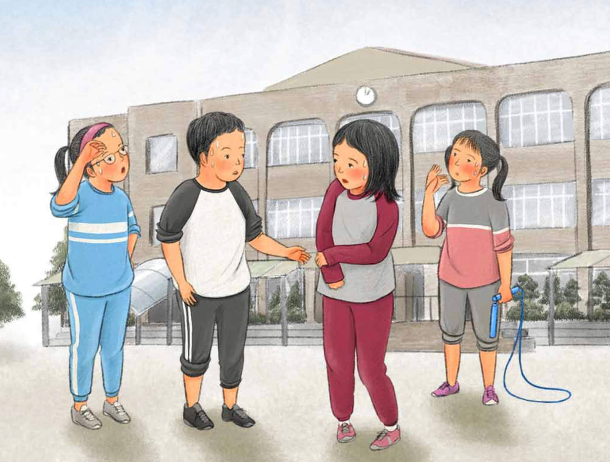 더워도 긴팔옷을 입는 아이