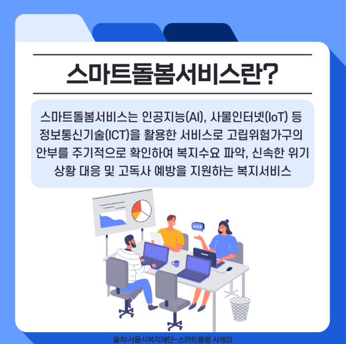 "어르신을 위한 스마트돌봄서비스"