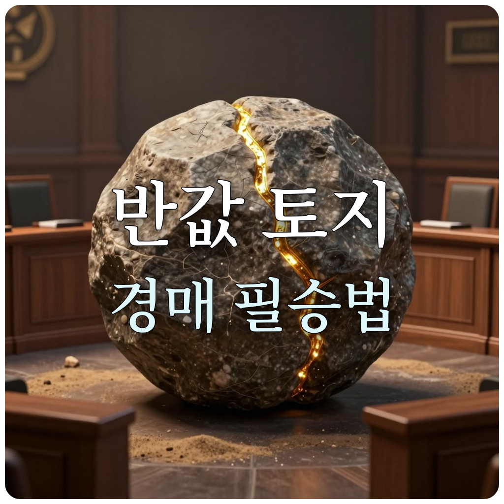법정 분위기 속 돌무더기 사이에서 발견한 황금 줄기