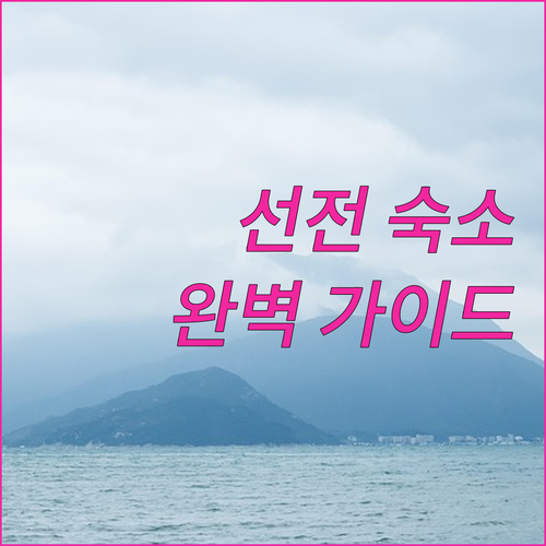 선전 여행 숙소 고르는 법 위치별 특..