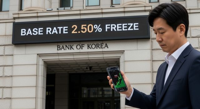 2026년 2월 26일 한국은행 기준금리 2.5% 동결 발표와 대출 금리 반등 분석