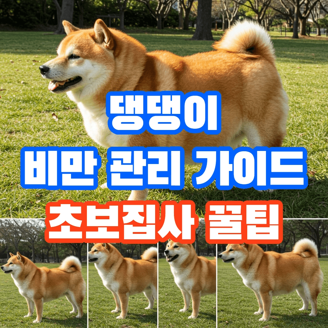 반려견 비만 관리 방법, 초보 주인이 알아야 할 관리 팁🐩