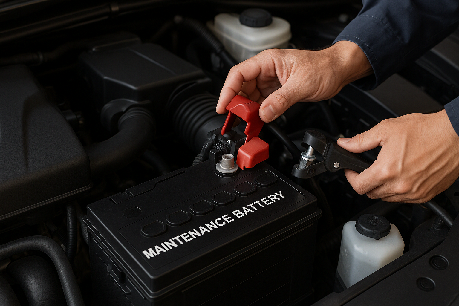 자동차 배터리 유지보수 관련 이미지