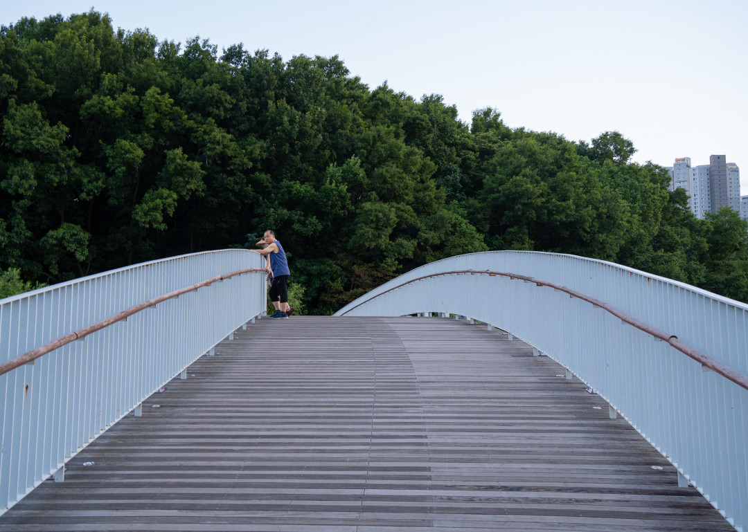신대호수 정겨운 다리