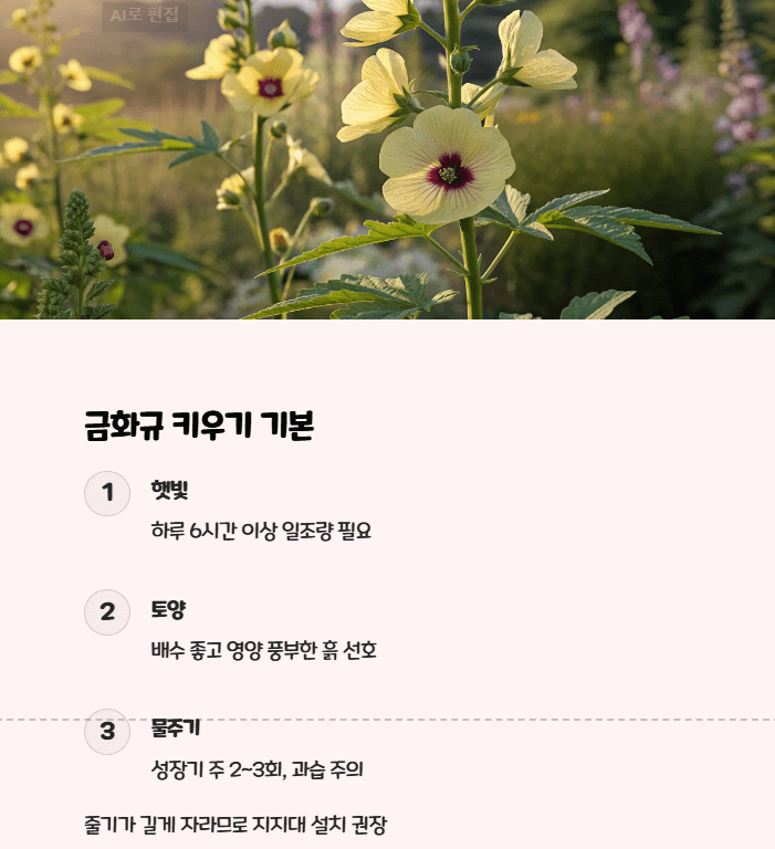 금화규 키우기