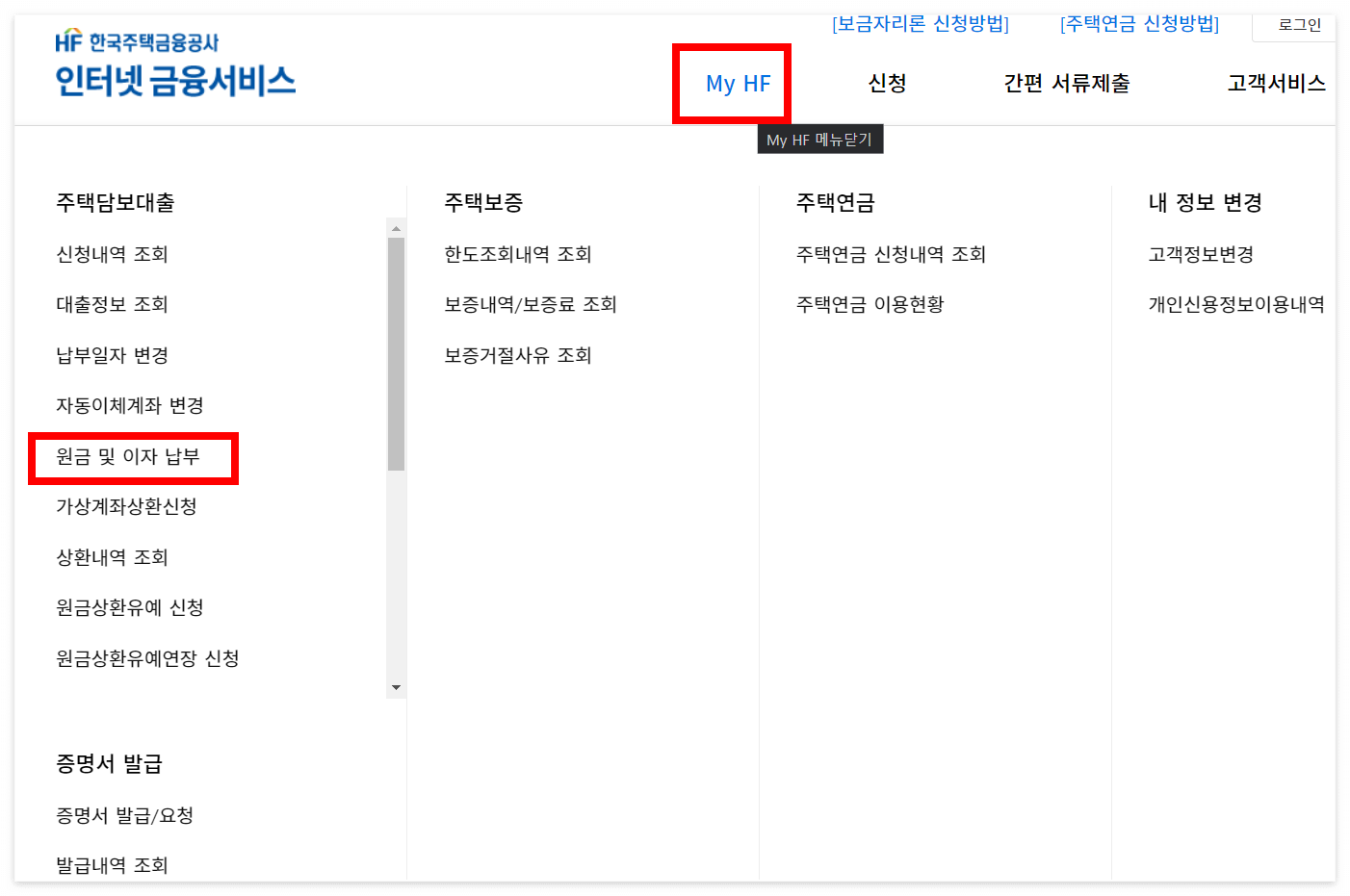 특례보금자리론 상환방법, 중도상환 수수료, 신청방법