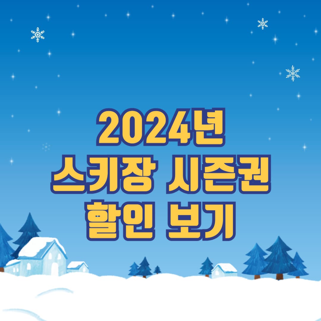 스키장 시즌권 안내