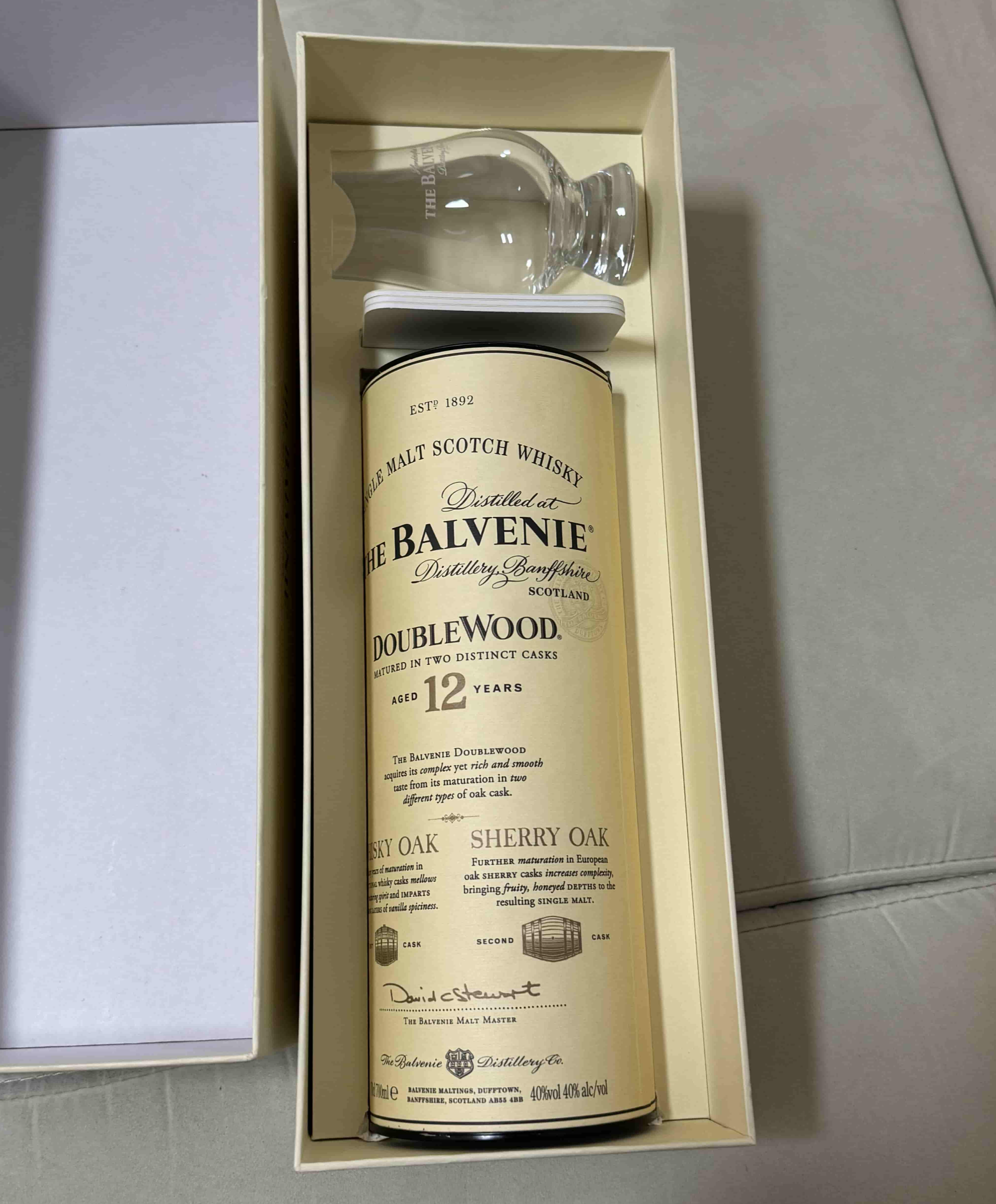 발베니 더블우드 12년 글렌캐런 글라스 패키지 사진