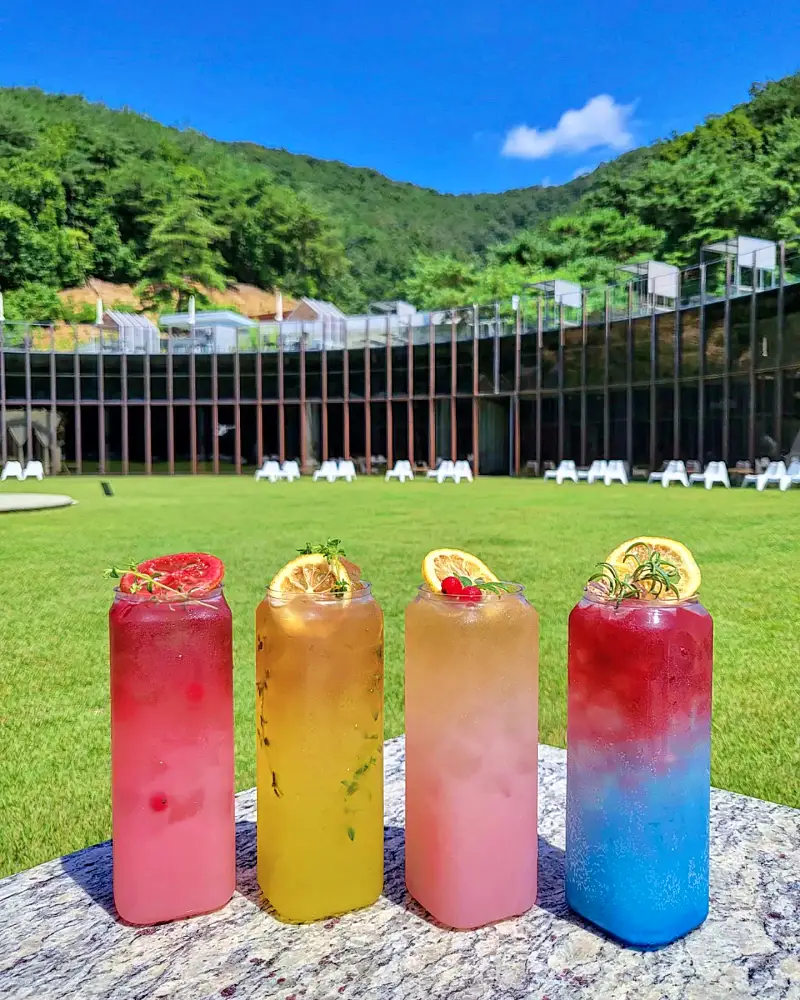 네모세모 원주 뮤지엄산 오크밸리 간현유원지 맛집 공연장 있는 크로와상 샌드위치 브런치 생크림 폭탄 카스테라 디저트 베이커리 맛있는 카페