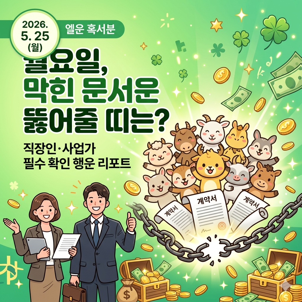 5월25일 오늘의 운세
