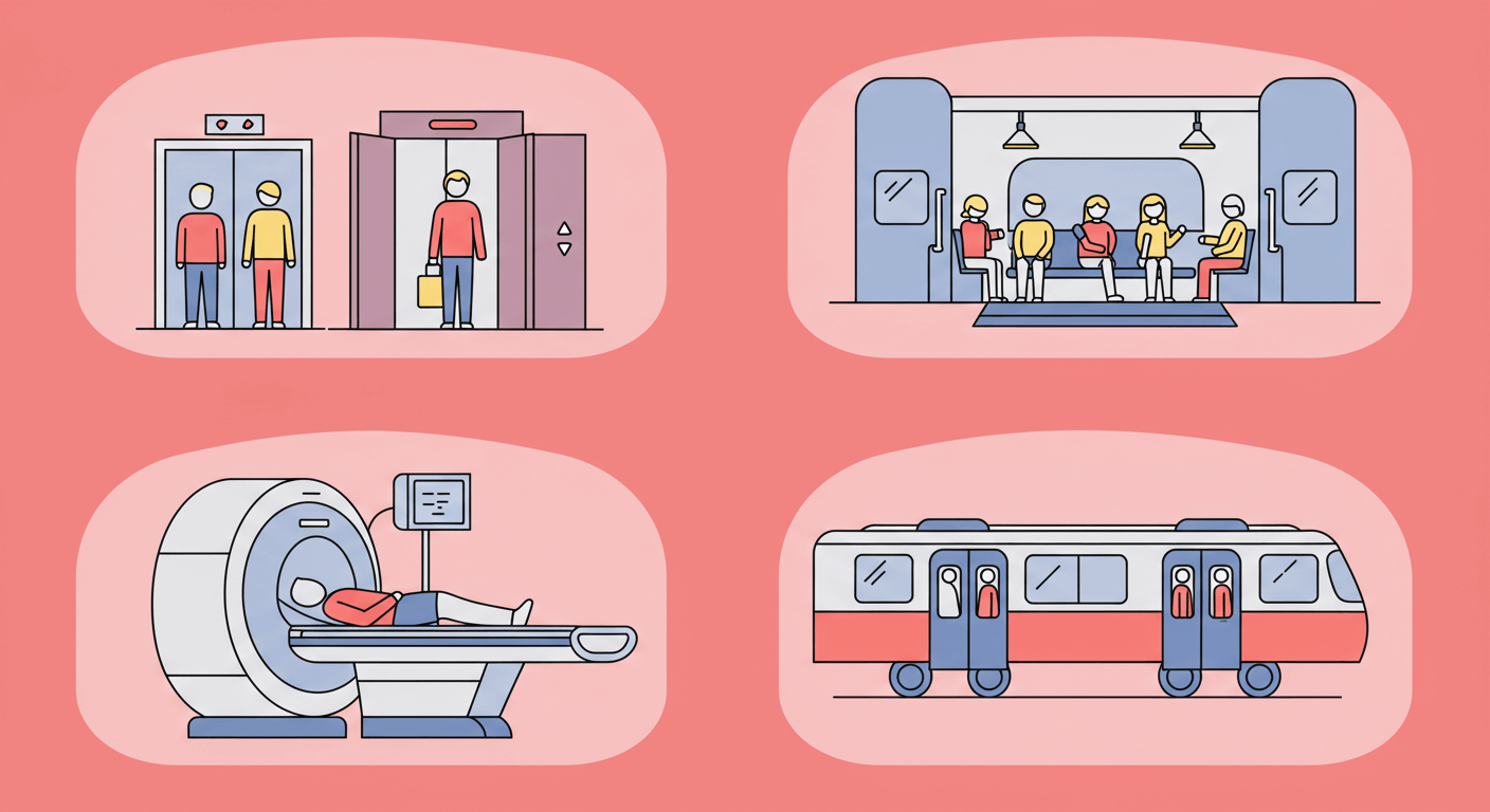 폐소공포증
폐쇄공포증
2025 비행기 비상문 사건
에어서울 RS902편
비행기 폐소공포증
좁은 공간 공포증
비행기 탑승 불안
불안장애 치료
인지행동치료
노출치료
공황장애와 폐소공포증